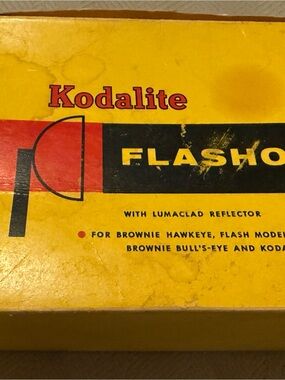 Kodak Kodalite Flash Attachment in the original Yellow and Black Box